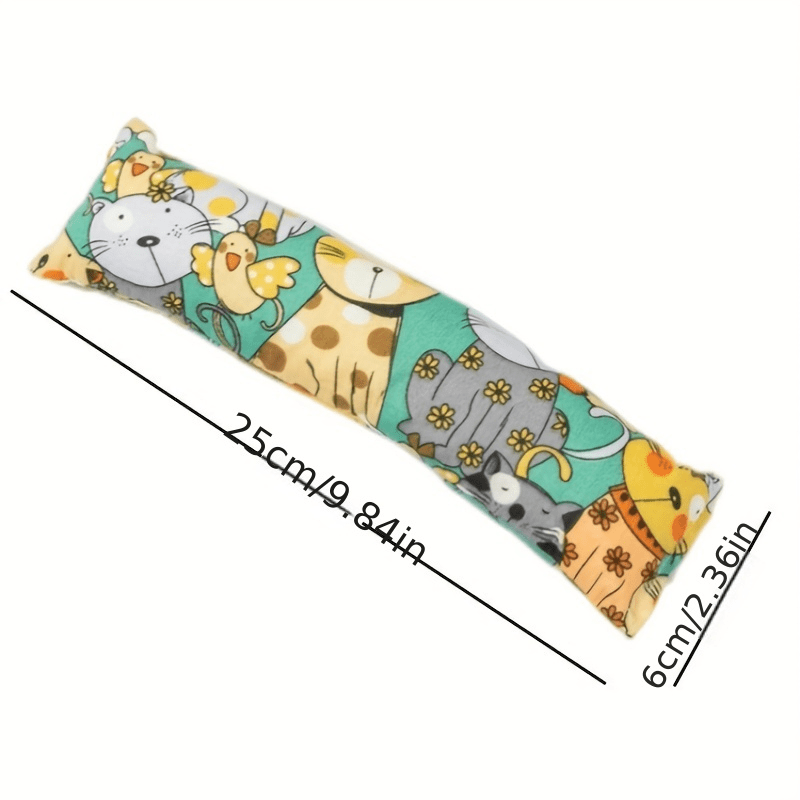Plush Pillow With Cat Grass Chew Toys - Entertain And Soothe Your Feline Friend.