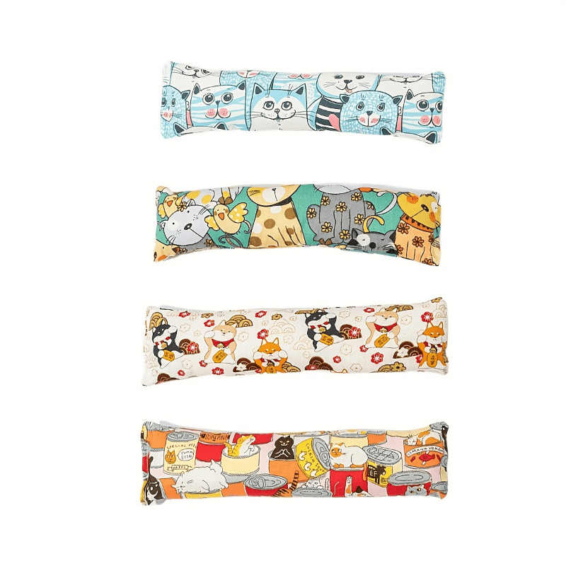 Plush Pillow With Cat Grass Chew Toys - Entertain And Soothe Your Feline Friend.