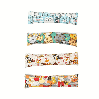 Plush Pillow With Cat Grass Chew Toys - Entertain And Soothe Your Feline Friend.