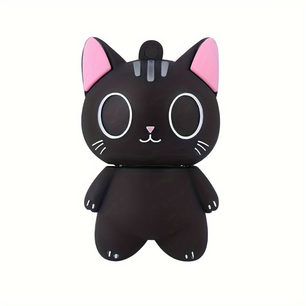 1pc Creative Cartoon Elf Cat USB Flash Drive | Cute USB Flash Drive with Storage Options of 128MB, 4GB, 8GB, 16GB, 32GB, 64GB | Compact and Portable for Everyday Data Storage and Business Use | Perfect Halloween and Christmas Gift for Family and Fri