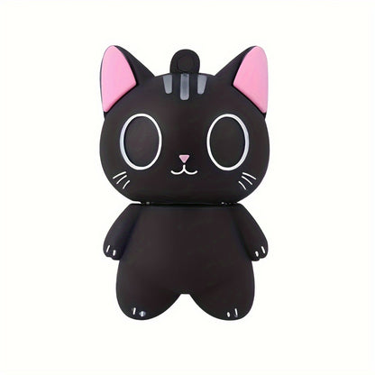 1pc Creative Cartoon Elf Cat USB Flash Drive | Cute USB Flash Drive with Storage Options of 128MB, 4GB, 8GB, 16GB, 32GB, 64GB | Compact and Portable for Everyday Data Storage and Business Use | Perfect Halloween and Christmas Gift for Family and Fri