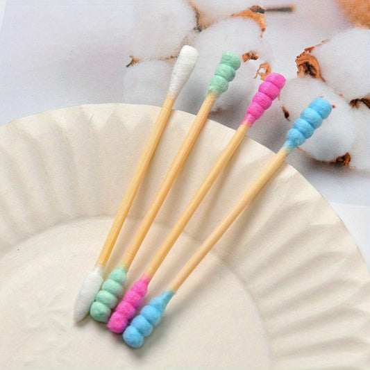 100 High-Quality Double-Ended Buds for Efficient Cleaning of Ears And Noses, As Well As for Applying Makeup