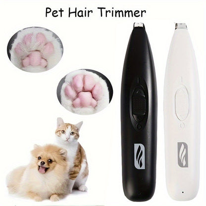 [Quiet Safe] CYCG Professional Pet Hair Trimmer and Nail Grooming Tool | Plastic Material | Quiet, Safe Clippers with Precise Cuts, USB Charging | for Cats and Dogs
