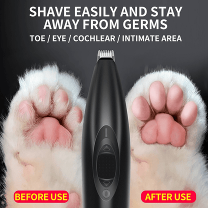 [Quiet Safe] CYCG Professional Pet Hair Trimmer and Nail Grooming Tool | Plastic Material | Quiet, Safe Clippers with Precise Cuts, USB Charging | for Cats and Dogs