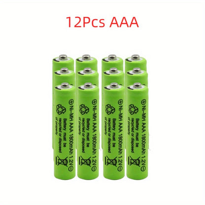 4~24pcs Rechargeable Battery AAA 1800mAh Ni-MH Rechargeable 1.2V 3A Battery for LED Light Toy Mp3 Camera Flash Razor CD Player Wireless Mouse Keyboard