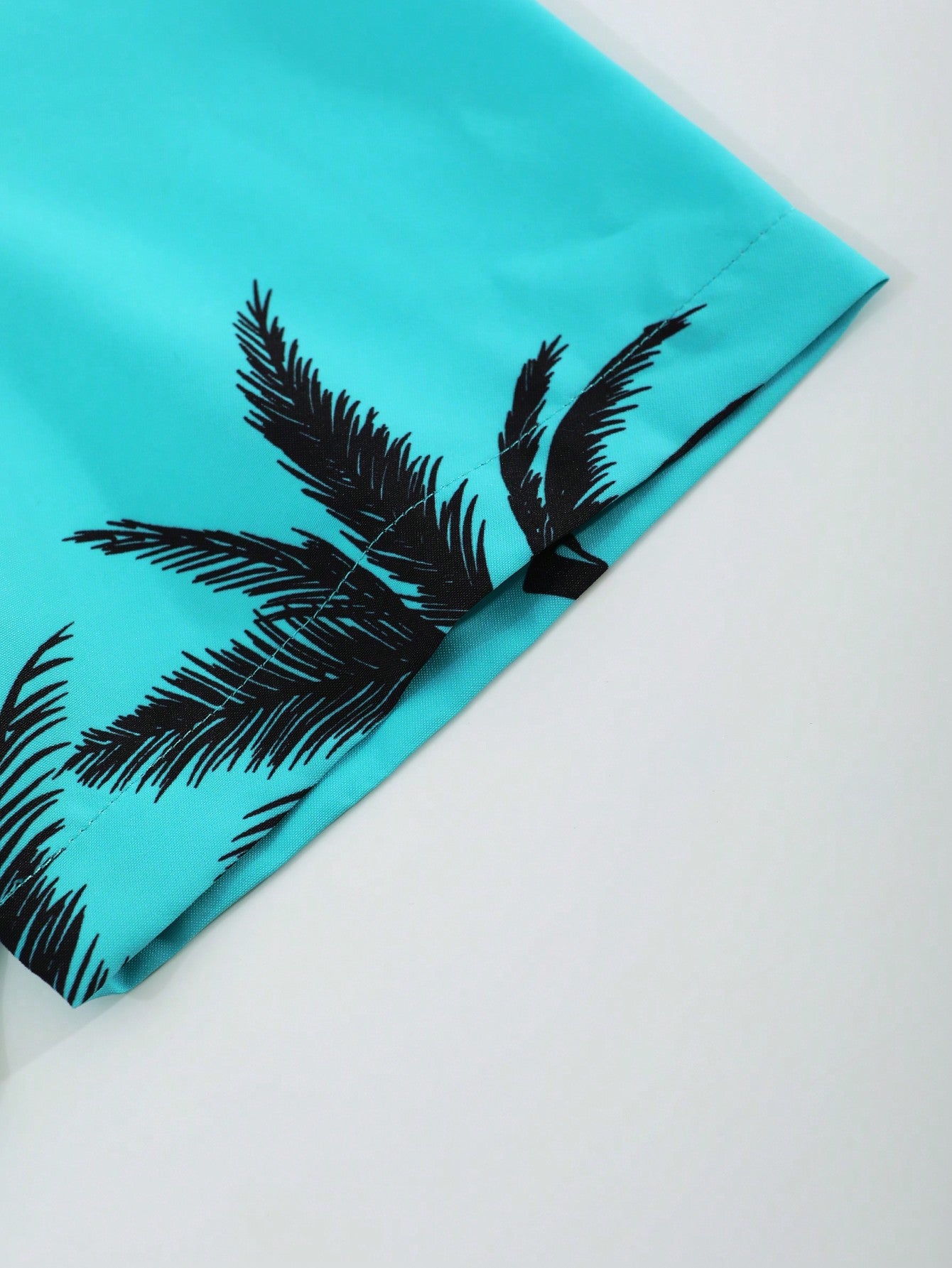 Manfinity RSRT Men's Tropical Plant Printed Short Sleeve Summer Shirt (Random Cutting)