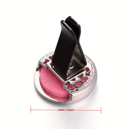 [Refillable|Car Freshener] Refillable Car Air Freshener | 1pc Perfume Diffuser Clip with 10pcs Pads | Auto Vent Accessories Aromatherapy Fragrance Without Battery