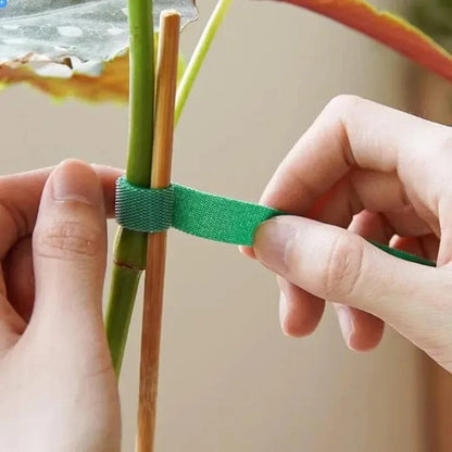 5-meter/roll Reusable Nylon Plant Ties - Green Garden Plant Bandage Cable Ties - Self-Adhesive Plant Fastening Tape - Suitable for Plants, Gardens, and Home Life
