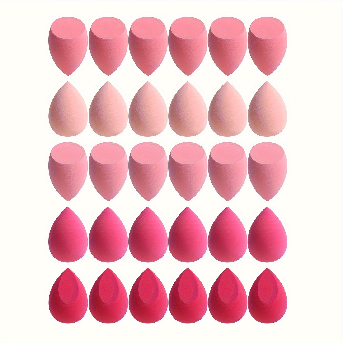 7-Piece Makeup Sponge Set, Makeup Tools, Beauty Sponge, Suitable for Liquid BB Cream and Powder Application, Multi-Color Makeup Tools, Dual-Use Dry and Wet Makeup Sponge - Christmas Gift