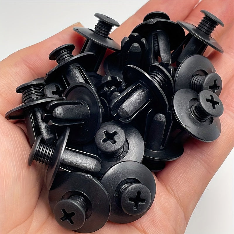 50 Universal Car Fasteners - Durable Plastic Interior and Trunk Clips, Easy to Install, Versatile Use