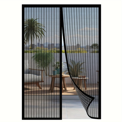 Heavy-Duty Magnetic Screen Door - Self-Sealing, Hands-Free Mesh for Insect Protection, Pet & Youngsters Friendly, Easy Installation with Magnetic Strips, Durable Nylon Material, Bohemian Style, Hand Wash Only, Insect Barrier Door | Mesh Partition