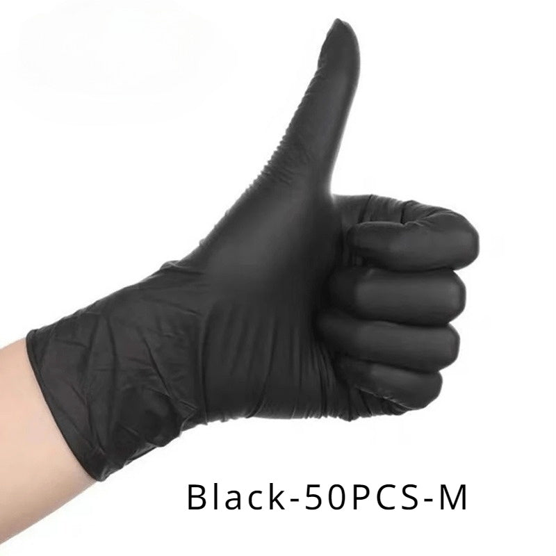 [Disposable Nitrile Gloves] 50pcs Multi-Color Disposable Nitrile Gloves | Essential Household Cleaning Supplies for Kitchen, Pet Bathing, Hair Dye, Manicure & Food Prep