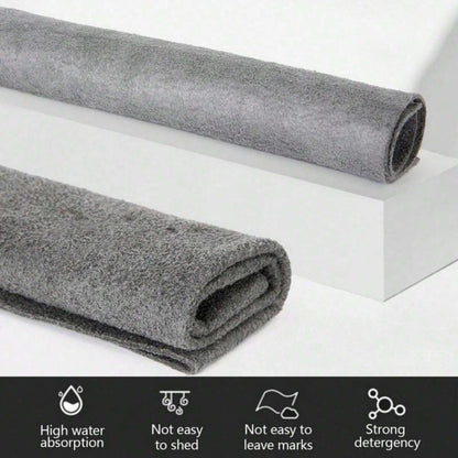1pc or 5pcs Magic Glass & Multi-Surface Cleaning Cloth - Thickened Reusable Microfiber Wipes, Streak-Free & No-Residue Suitable for Windows, Mirrors, Car, Kitchen, Bathroom - Quick-Dry Glass