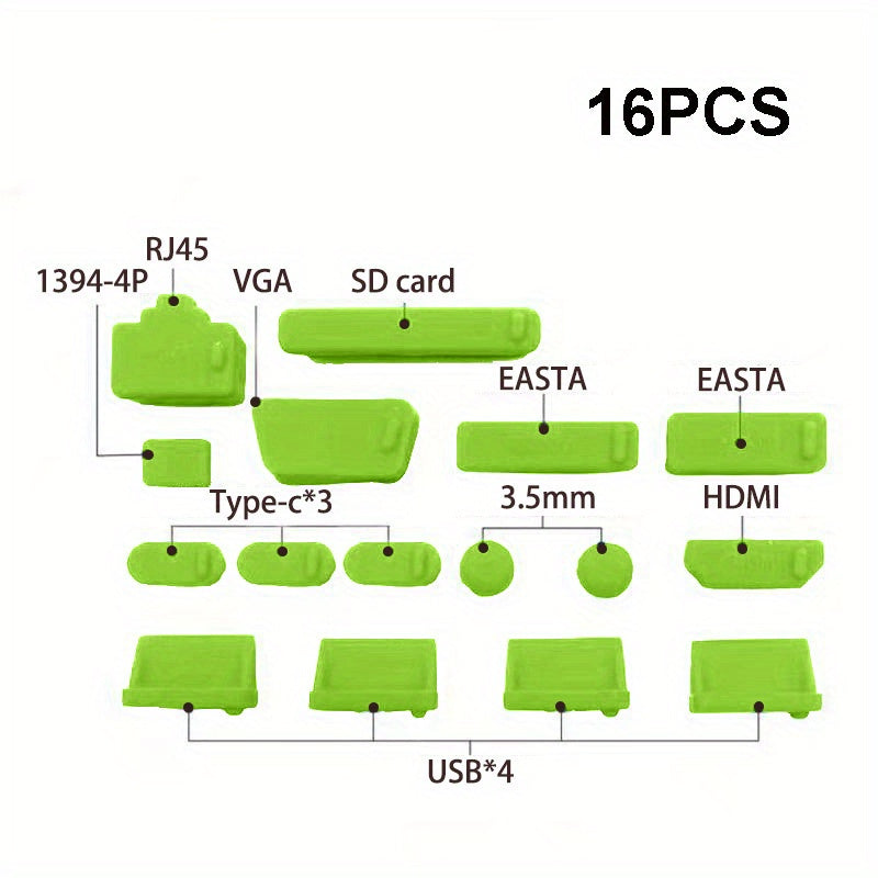 Dust Cover for Notebooks, Universal USB Dust Cover for Laptops, Protection for Computer Ports