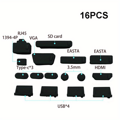 Dust Cover for Notebooks, Universal USB Dust Cover for Laptops, Protection for Computer Ports