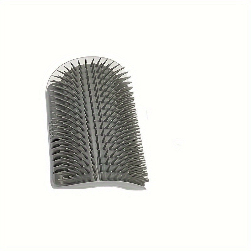 Wall-Mounted Cat Self-Cleaning Grooming Comb, Durable PP Material, High-Quality Bristles, Easy-To-Use Adhesive Strip, Convenient Assembly, Space-Saving Design, Ergonomic Pet Grooming Tool for Kittens And Small Dogs, Lightweight