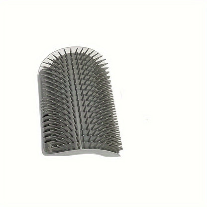 Wall-Mounted Cat Self-Cleaning Grooming Comb, Durable PP Material, High-Quality Bristles, Easy-To-Use Adhesive Strip, Convenient Assembly, Space-Saving Design, Ergonomic Pet Grooming Tool for Kittens And Small Dogs, Lightweight