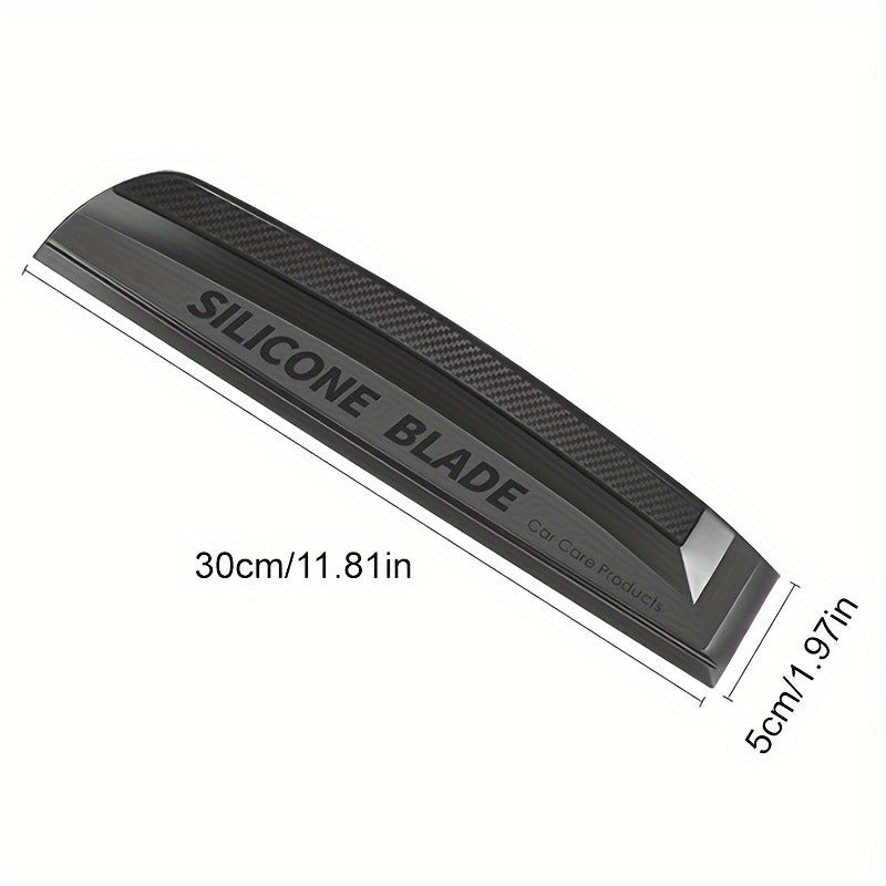 Flexible Silicone Car Water Blade Squeegee - Ergonomic Grip, Non-Scratch, Streak-Free Window Cleaner for Car Care and Winter Use