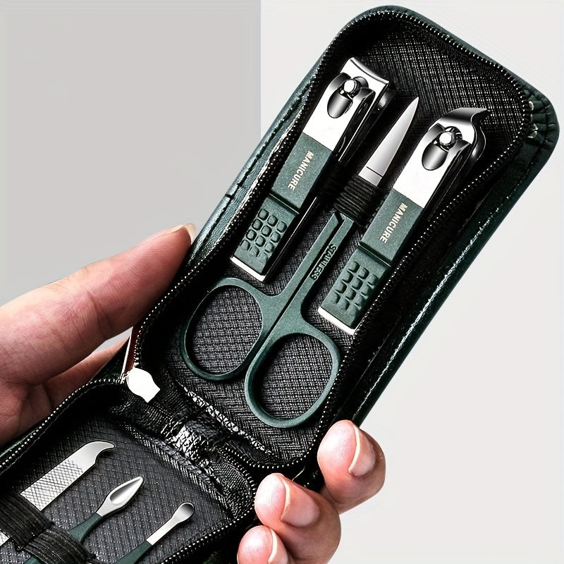 A Set of 6pcs Nail Scissor Set, Professional Manicure and Pedicure Tools Set, Including Nail Clippers, Nail Clippers, Nail Ear Pick, Suitable for Men, Women, Parents and the Elderly Care