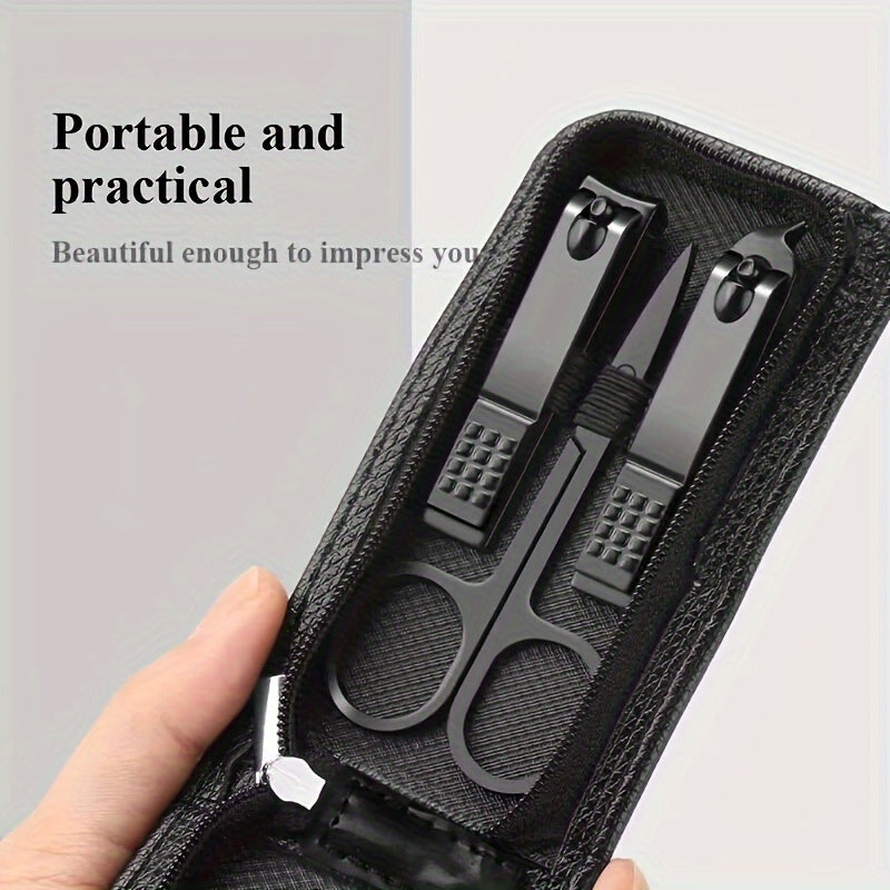 A Set of 6pcs Nail Scissor Set, Professional Manicure and Pedicure Tools Set, Including Nail Clippers, Nail Clippers, Nail Ear Pick, Suitable for Men, Women, Parents and the Elderly Care