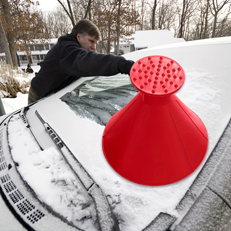 3pcs Car Window Windshield Magic Ice Scraper, Oil Funnel and Snow Shovel Tool Set - Winter Auto Accessories