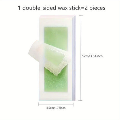 Multi-purpose Waxing Strips for Lip Hair, Facial Stubble, Upper Lip, Eyebrows, Thighs, and Bikini Line. Provides a Clean Waxing Experience