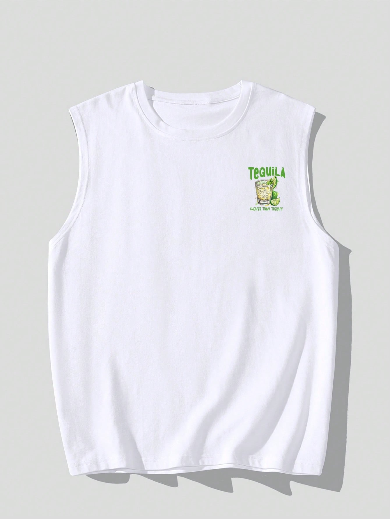 Men's Casual Sleeveless Tank Top, Thin Lightweight Summer Sportswear, Creative Agave Plant Graphic, Round Neck Elastic Tee, Breathable Moisture Wicking, Outdoor Gym Training Top, Fashionable