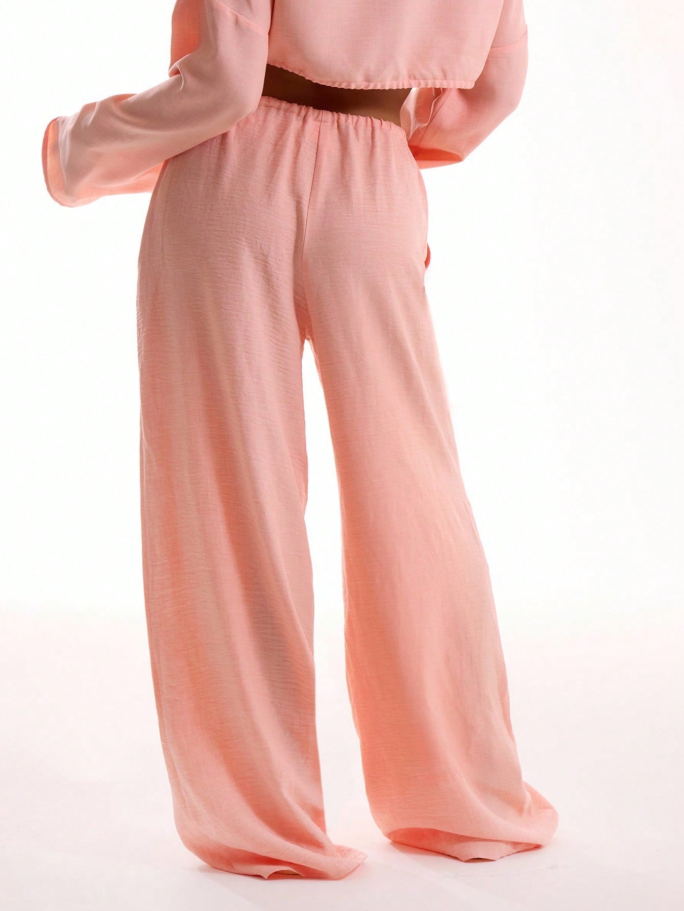 MUSERA Tie Front Linen Feel Beach Trousers Elegant Summer Vacation Sun Casual Boho White Airport   Winter Party Pants