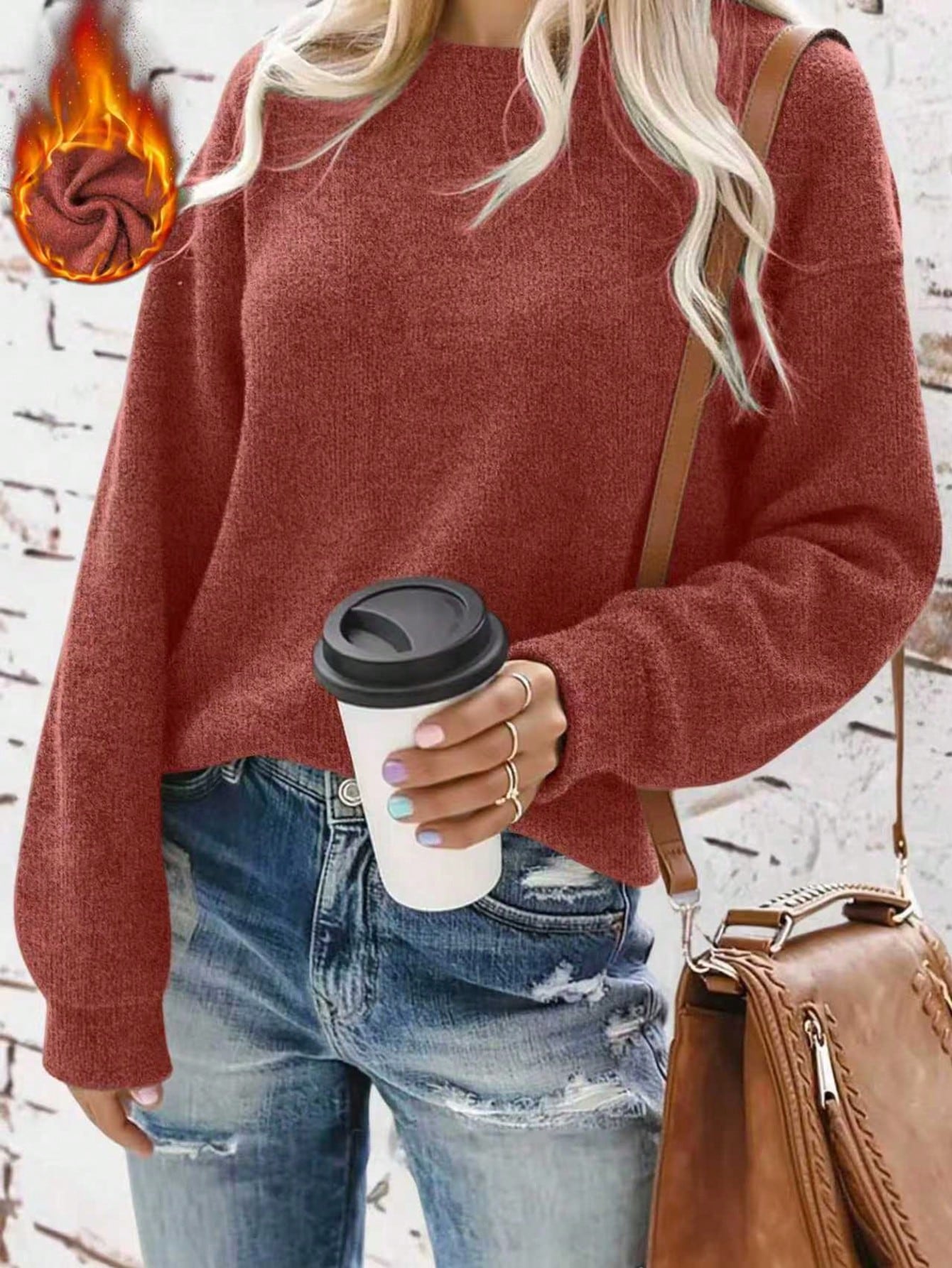 Women's Casual Warm Faux Wool Cow Print Sweatshirt, Warm Pullover, Printed Sweatshirt, Merry Christmas, Christmas Themed Clothing, Christmas Gift, Chinese New Year, Lunar New Year, Year Of The Horse, Spring Festival, Happy New Year, Valentine's Day, Valen