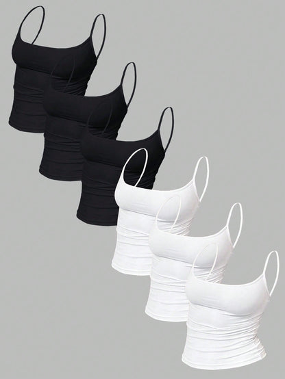 Zyxie Women's Casual Versatile Solid Color Slim Fit Camisole