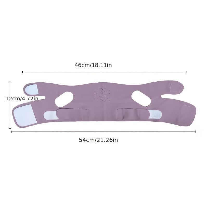 V-Face Lifting Mask, Adjustable for Reducing Double Chin, Face Tightening, Breathable, Skin-Friendly, Shaping Bandage, Reusable