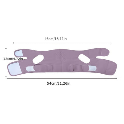 V-Face Lifting Mask, Adjustable for Reducing Double Chin, Face Tightening, Breathable, Skin-Friendly, Shaping Bandage, Reusable
