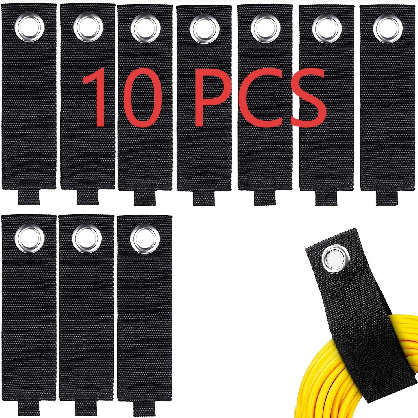 1/3/6/10/15/20pcs Extension Cord Holder Organizer, Storage Straps for Garden Hose Storage And Garage Wall Organization