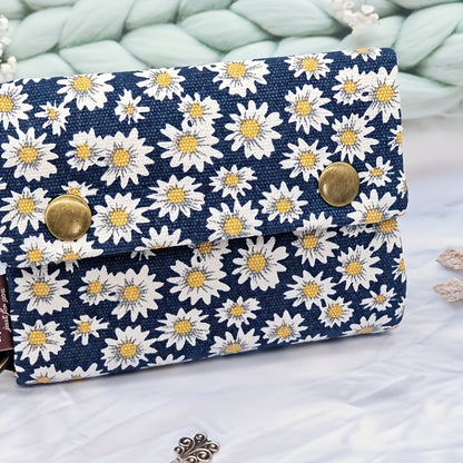 [Women's Handbag] Women's Handbag, Japanese-Style Cartoon Animal Print Clutch Wallet - Durable, Snap Closure, Vibrant Color Mix, Unisex Accessory for Casual Outings and Daily Use, Whimsical Design, Polyester Lining