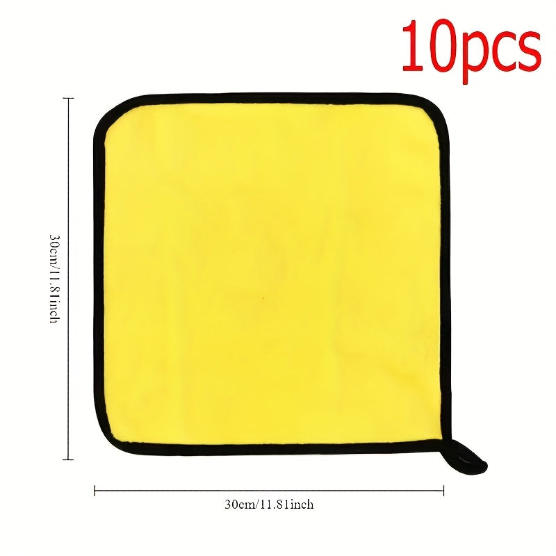 20/10-Pack Microfiber Car Wipes, Car Wash Towels, Dry Absorbent Microfiber Cleaning Cloths, Car Drying Towels for Auto Detailing - Father's Day Gift for Dad - Christmas - Halloween - Holiday Gift