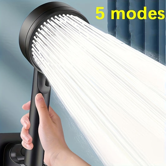 1pc/2pcs Handheld Showerhead with 5 Modes, High-Pressure Water Flow, Multifunctional Shower Head, Essential Shower Accessory for Home Use, Easy to Install, for Shower Use Only