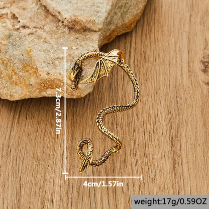 [Bohemian Style] Bohemian Winged Dragon Shape Pierced Earrings | Fashionable Retro Style | Party Gift