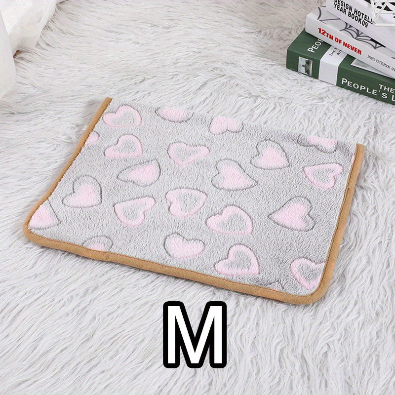 Comfortable And Breathable Cute Cartoon Pattern Dog Bed Blanket Washable Pet Blanket Cat And Dog Nest Mat