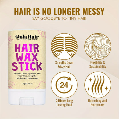 Pomade Stick for Controlling Flyaways, a Wax Stick Gel for Wig Edges, And a Non-Greasy Styling Wax for Texture, Shaping, And Smoothing Frizz (16G)