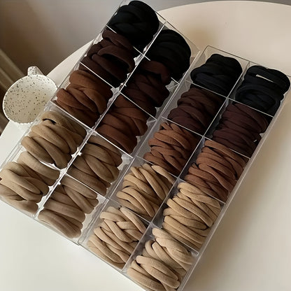 20/40 Solid Color Elastic Hair Bands, Highly Elastic, Stylish And Easy, Suitable for Ponytail Styling, Perfect for Women'S Daily And Casual Use, an Ideal Holiday Gift