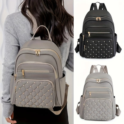 Casual Style Large Capacity Backpack with Adjustable Strap - Lightweight, Durable, Multi-Pocket Design, Zipper Closure, Polyester Lining, Perfect for Commute & Travel, Commute Backpack|Casual Style Backpack|Durable Backpack