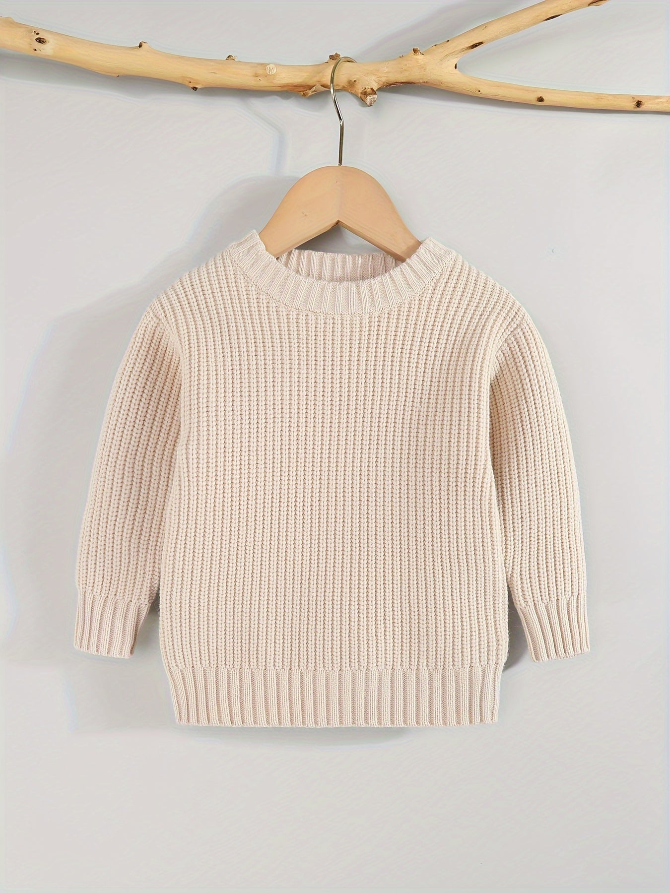 [Knit Sweater Pullover] Keep Your Baby Warm And Stylish This Winter with A Knit Sweater Pullover Top!