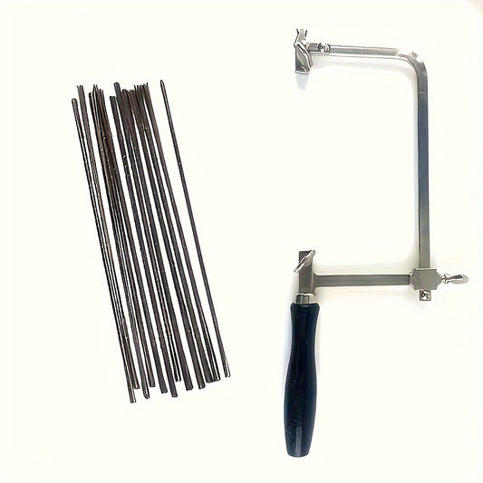 Black Handle Movable Saw Bow Wire Saw Mini Wire Saw U-shaped Saw Bow Small Hand Saw Jewelry Tool DIY Production Tool.
