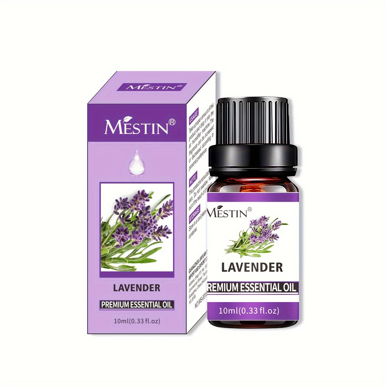MESTIN Multi-Purpose Pure Essential Oil | Contains 21 Fragrances and Plant Ingredients, Suitable for Diffusers, Humidifiers, Air Purifiers, Candle Making - Rose/Lavender/Jasmine/Lemon, etc