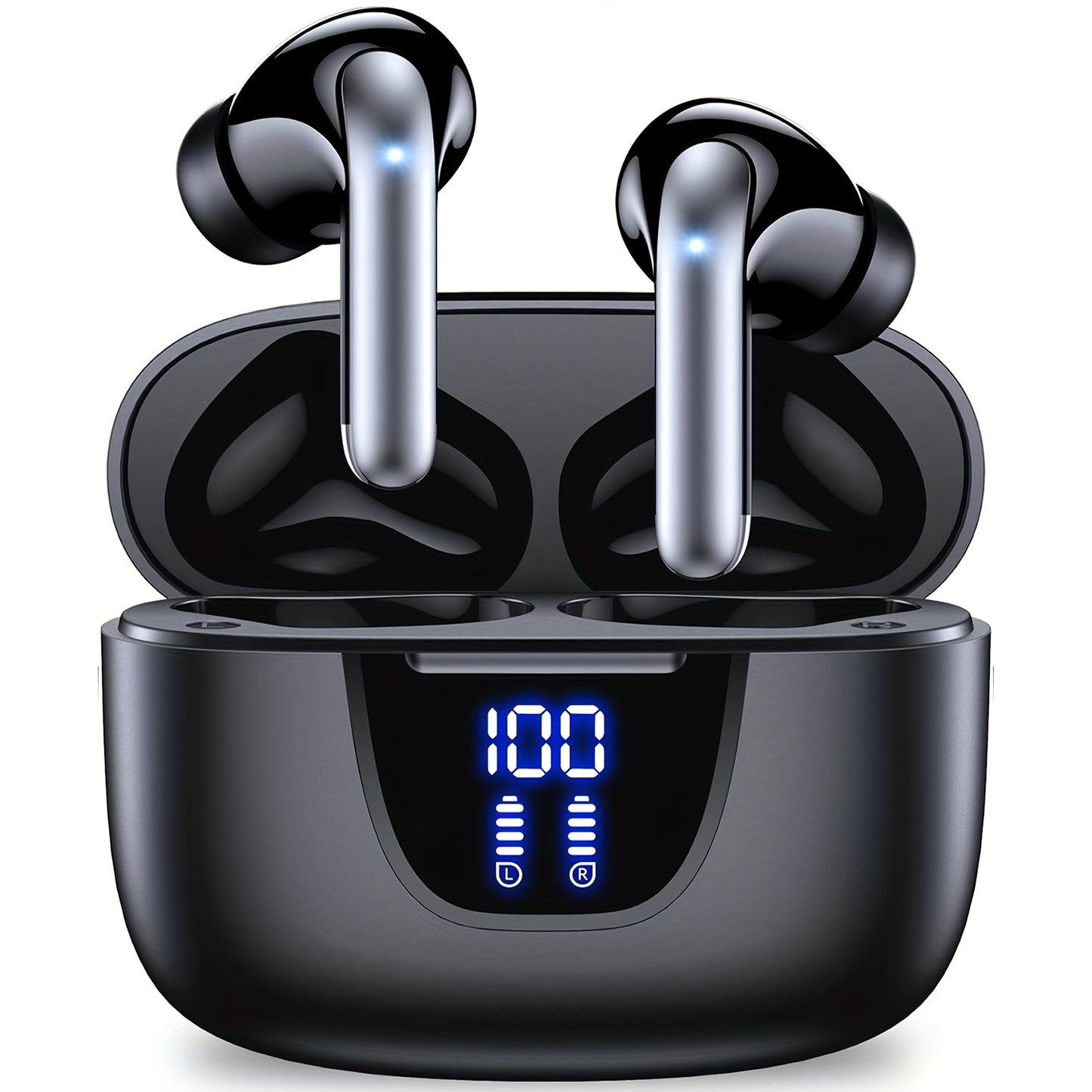 Wireless Earbuds with Wireless 5.4, Featuring 13MM Speakers, Extended Playback Time, And a Type-C Fast Charging Case. These Stereo In-Ear Headphones Are Compatible with Both for iphone And Android Devices, Suitable for Gaming, Business