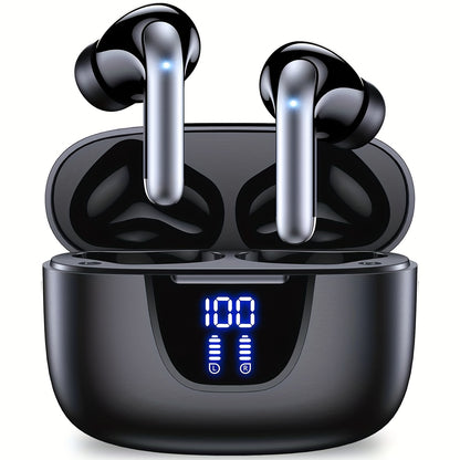 Wireless Earbuds with Wireless 5.4, Featuring 13MM Speakers, Extended Playback Time, And a Type-C Fast Charging Case. These Stereo In-Ear Headphones Are Compatible with Both for iphone And Android Devices, Suitable for Gaming, Business