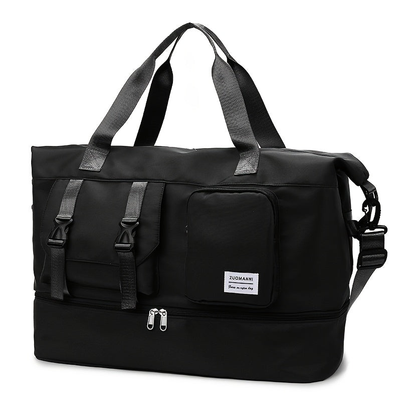 Large Capacity Multi-Functional Travel Duffel Bag,Gym Tote with Multiple Compartments, Adjustable Strap,Portable Sports Gym Bag for Overnight Trips