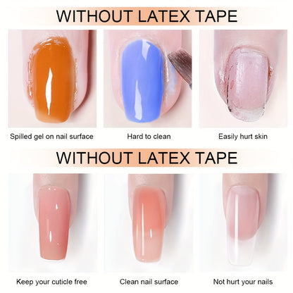 8ml Nail Off Liquid Anti-Overflow Glue Edge Latex Tape, OffCuticle Guard Nails Finger Lacquer Protector, Manicure Polish Accessory