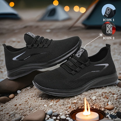 Men's Shoes, Breathable Slip-On Lace-Up, Lightweight Versatile, for Spring Sports And Leisure