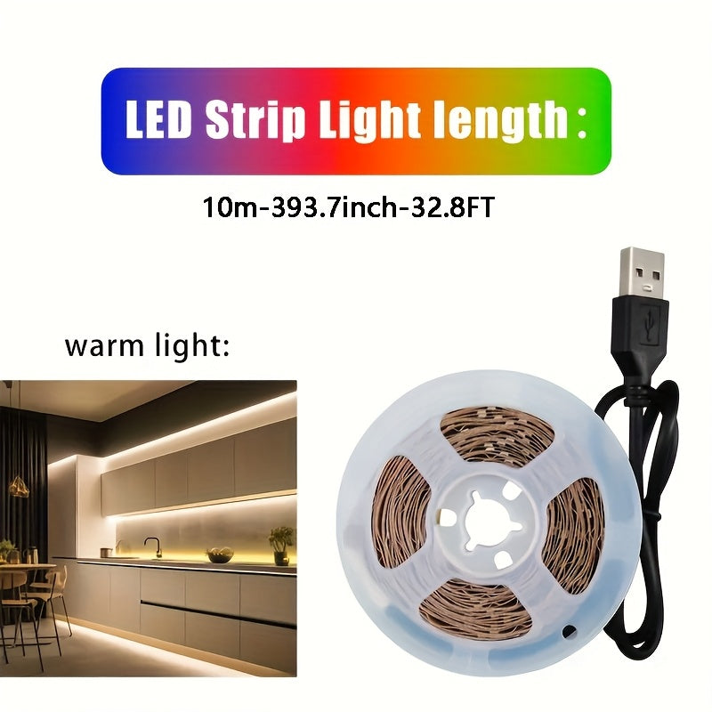 Light Strip DC5V Bright Flexible LED Tape with Self-Adhesive SMD2835, Can Be Cut to Any Length, Suitable for Decoration And Lighting